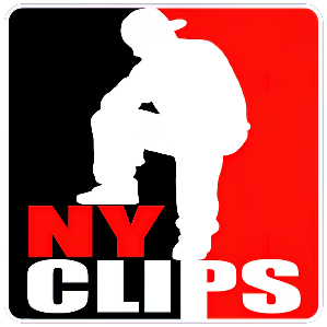 nyclips logo black red square art scale 0 50x gigapixel